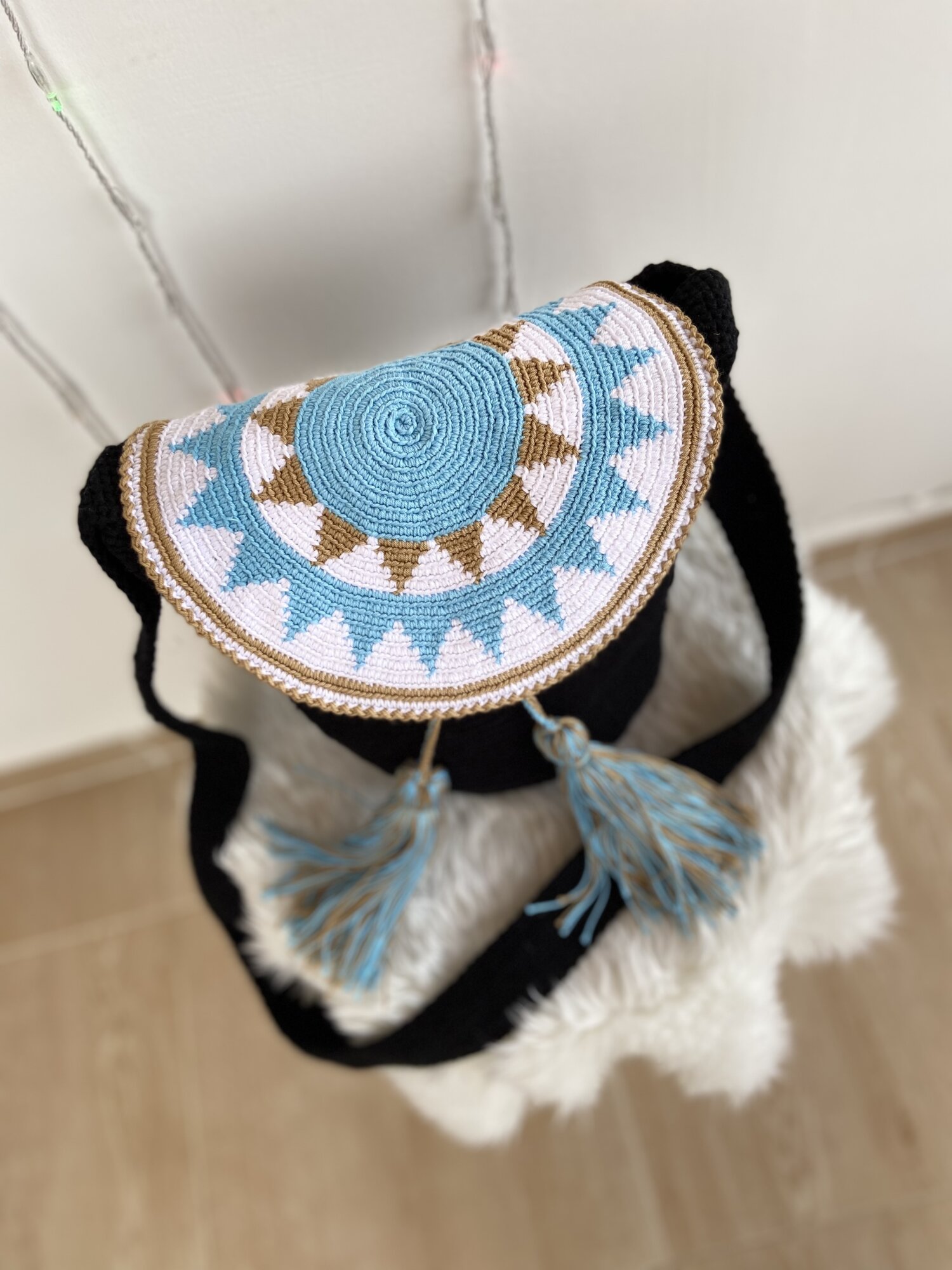 حقيبة تابستري بقلاب 🧶