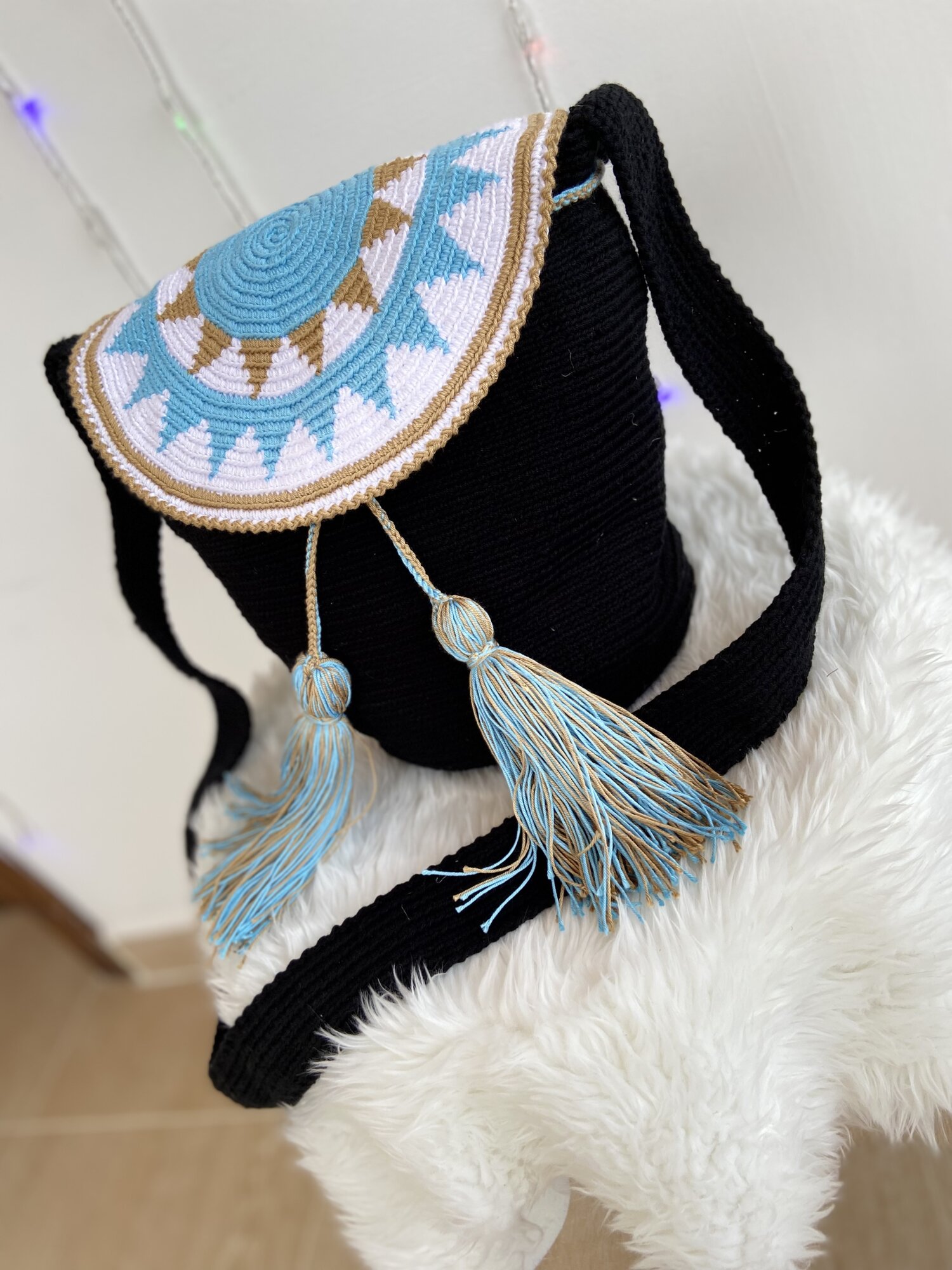 حقيبة تابستري بقلاب 🧶