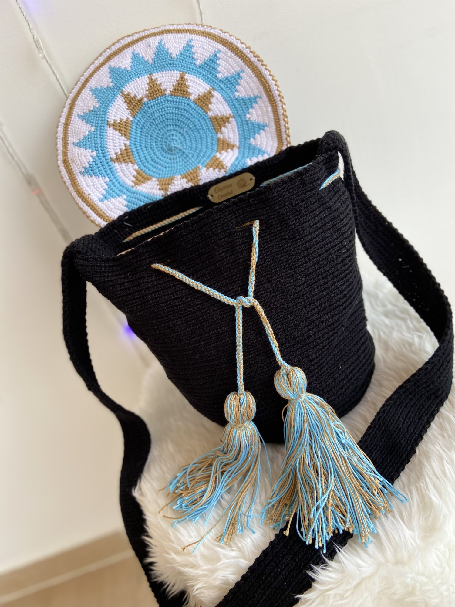 حقيبة تابستري بقلاب 🧶