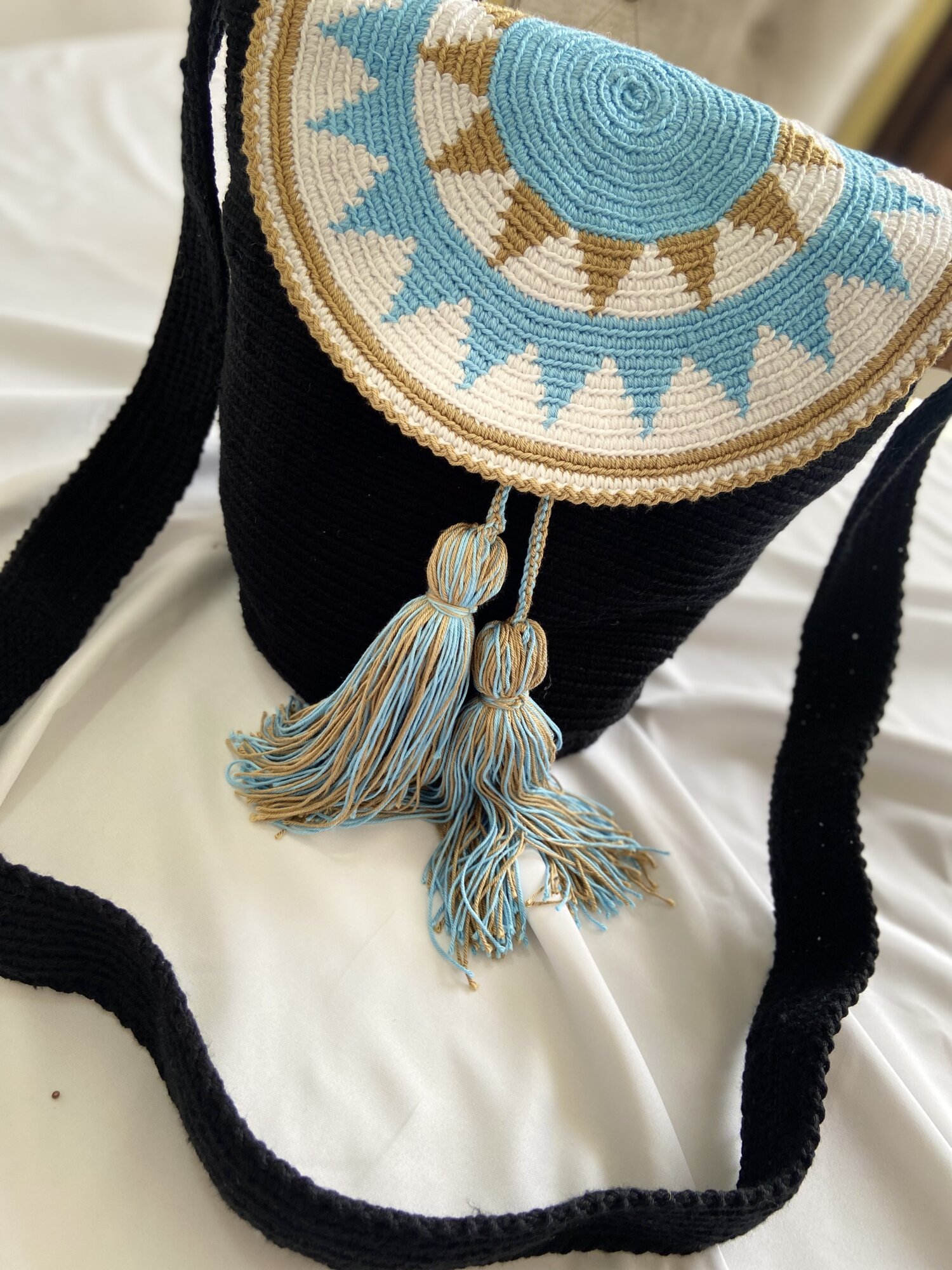 حقيبة تابستري بقلاب 🧶