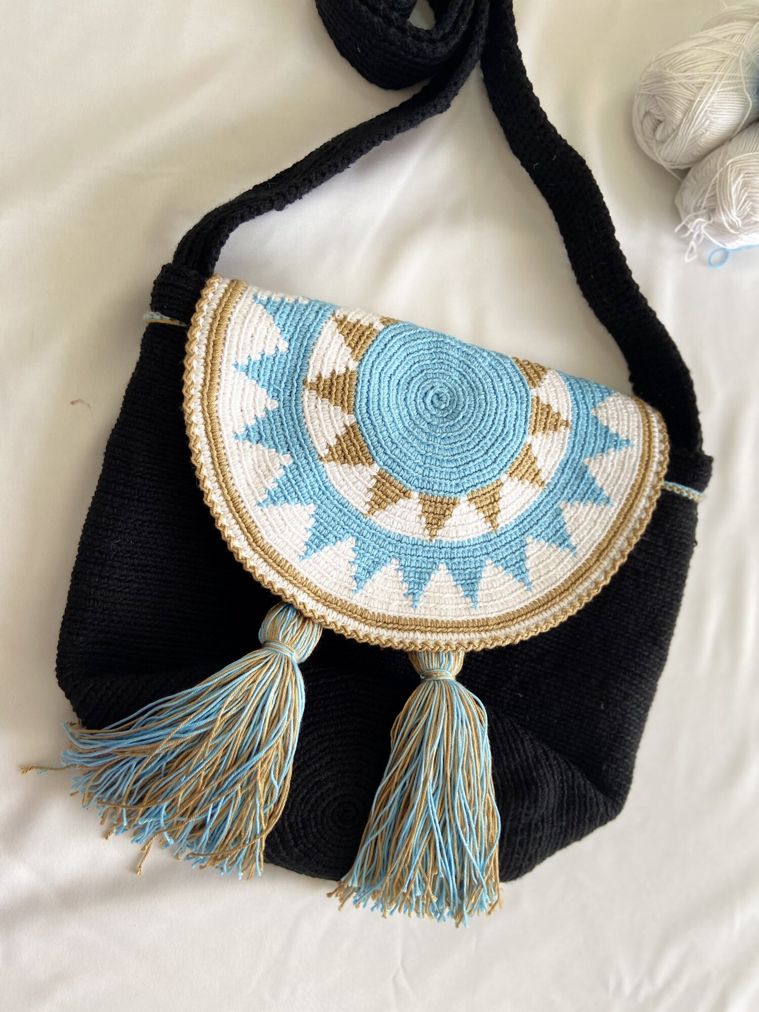 حقيبة تابستري بقلاب 🧶