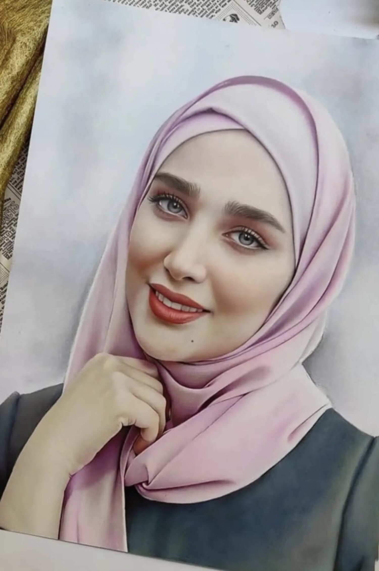 لوحة شخصية بألوان زيتية 
